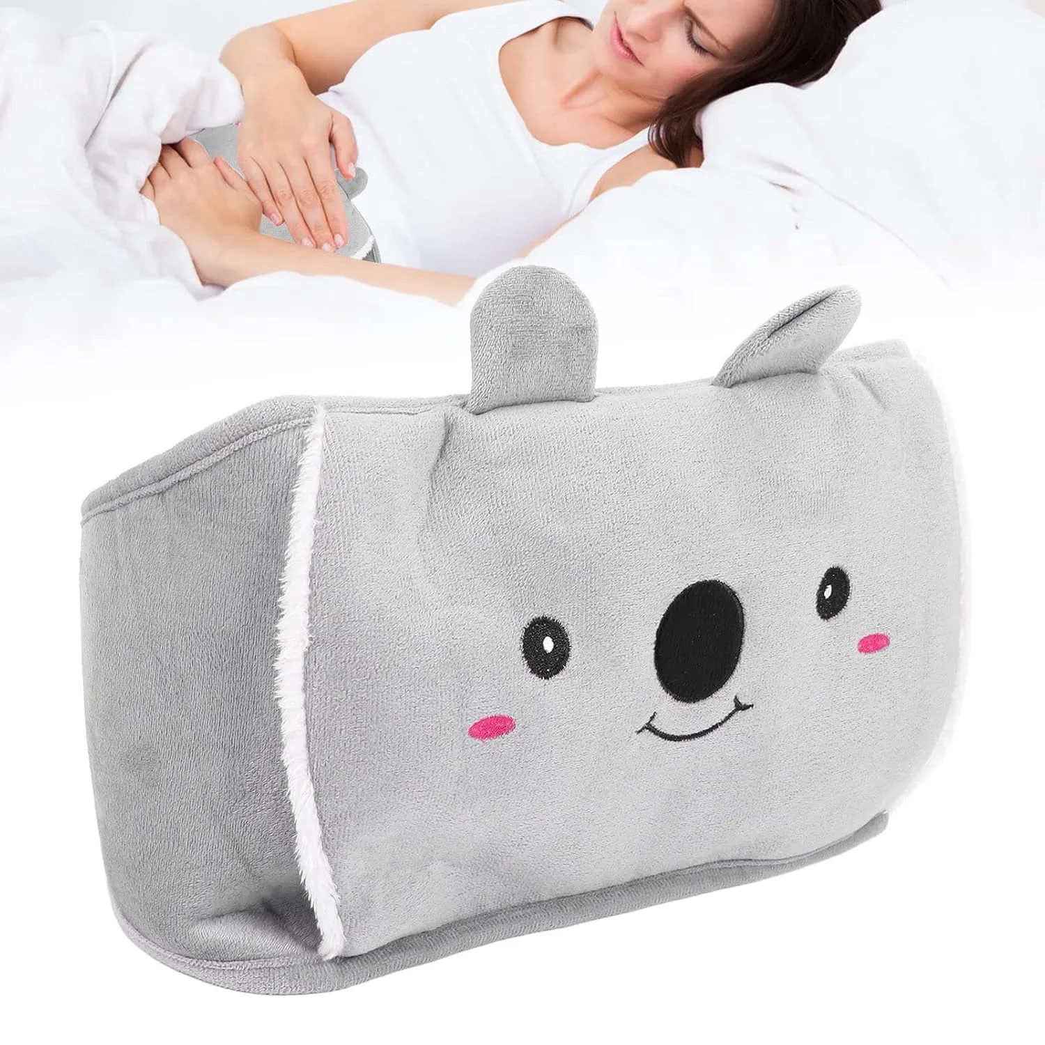 Hot Water Bag, Hot Water Bottle, Rubber Water Injection Hot Water Bottle with Waist Cover Feet Neck Hand and Shoulders Warmer for Menstrual Cramps for Girls()