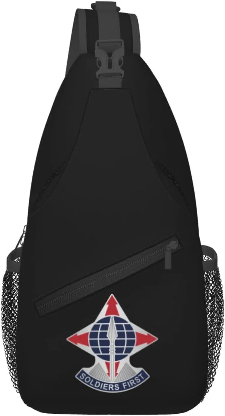 Hrc Distinctive Unit Insignia Crossbody Bags For Women Men Chest Backpack Gym Shoulder Bag Travel Outdoor Sports Casual Crossbody Bags