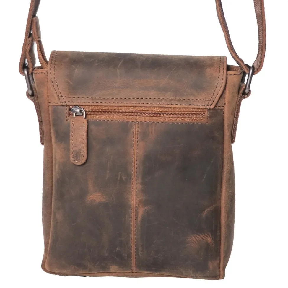 Hunter Leather Crossbody Bag - HF109