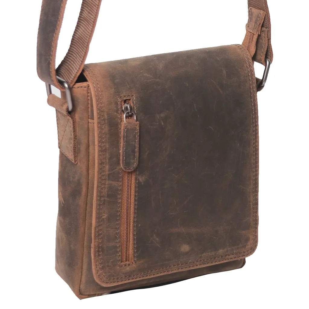 Hunter Leather Crossbody Bag - HF109