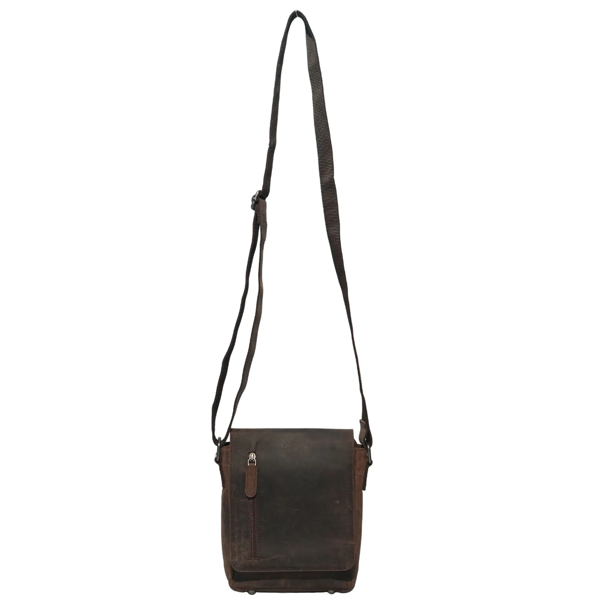 Hunter Leather Crossbody Bag - HF109