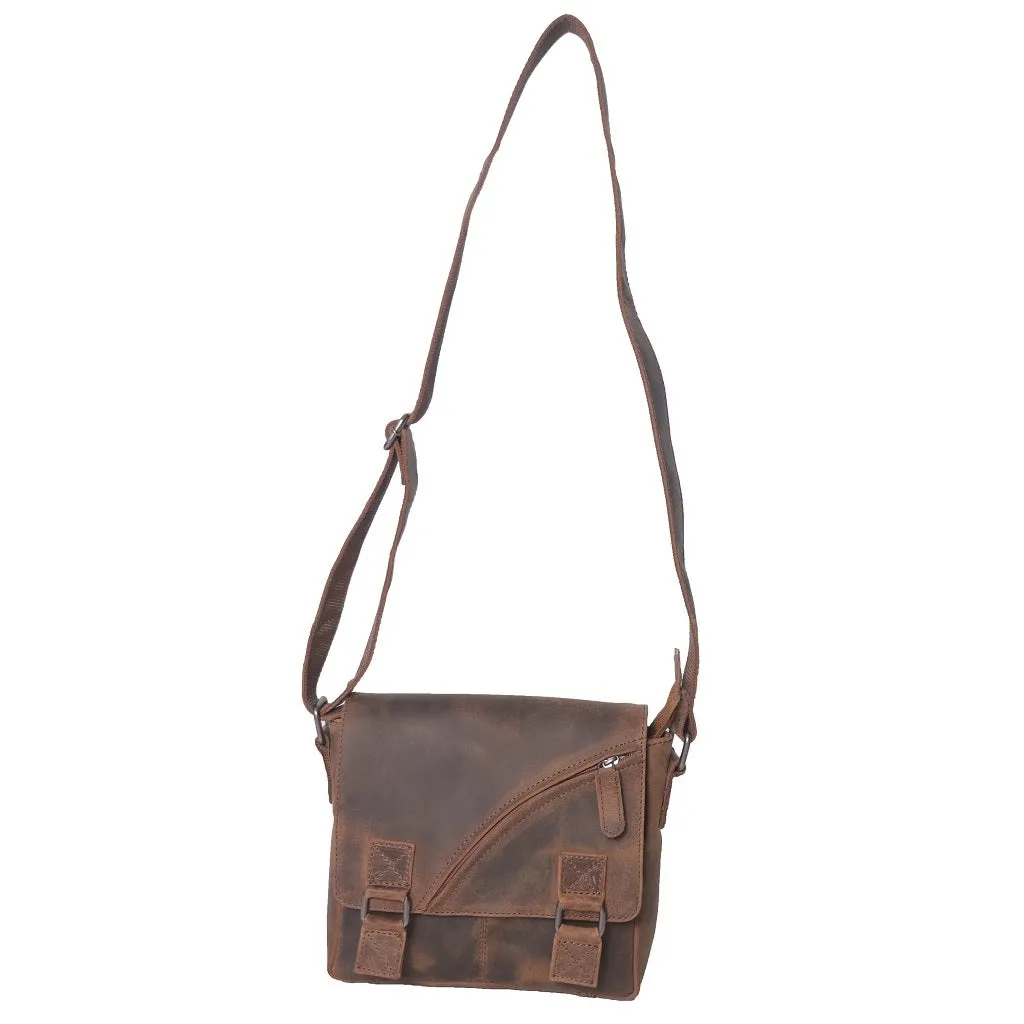Hunter Leather Crossbody Bag - HF147