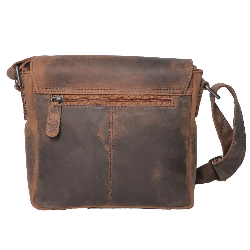 Hunter Leather Crossbody Bag - HF147