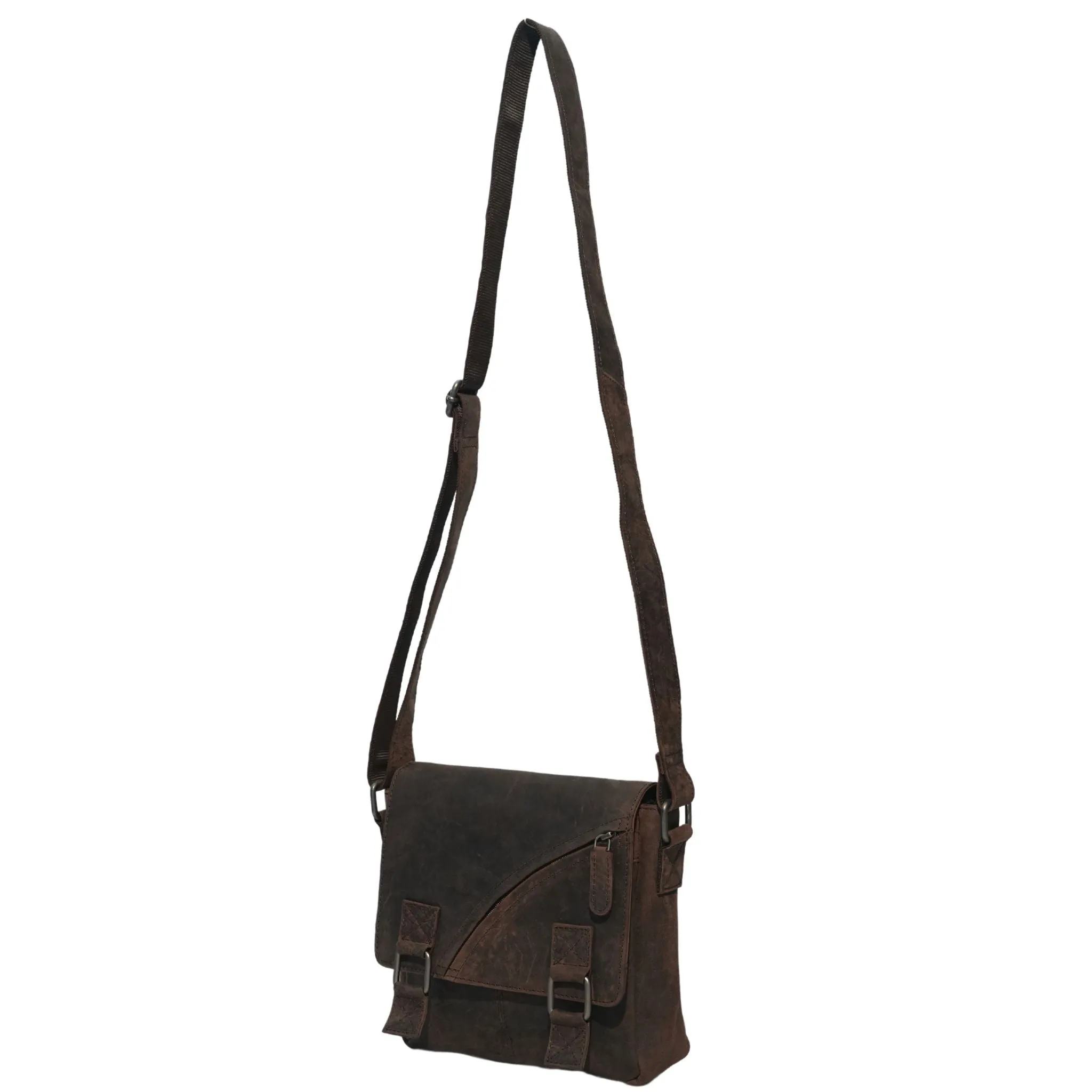 Hunter Leather Crossbody Bag - HF147
