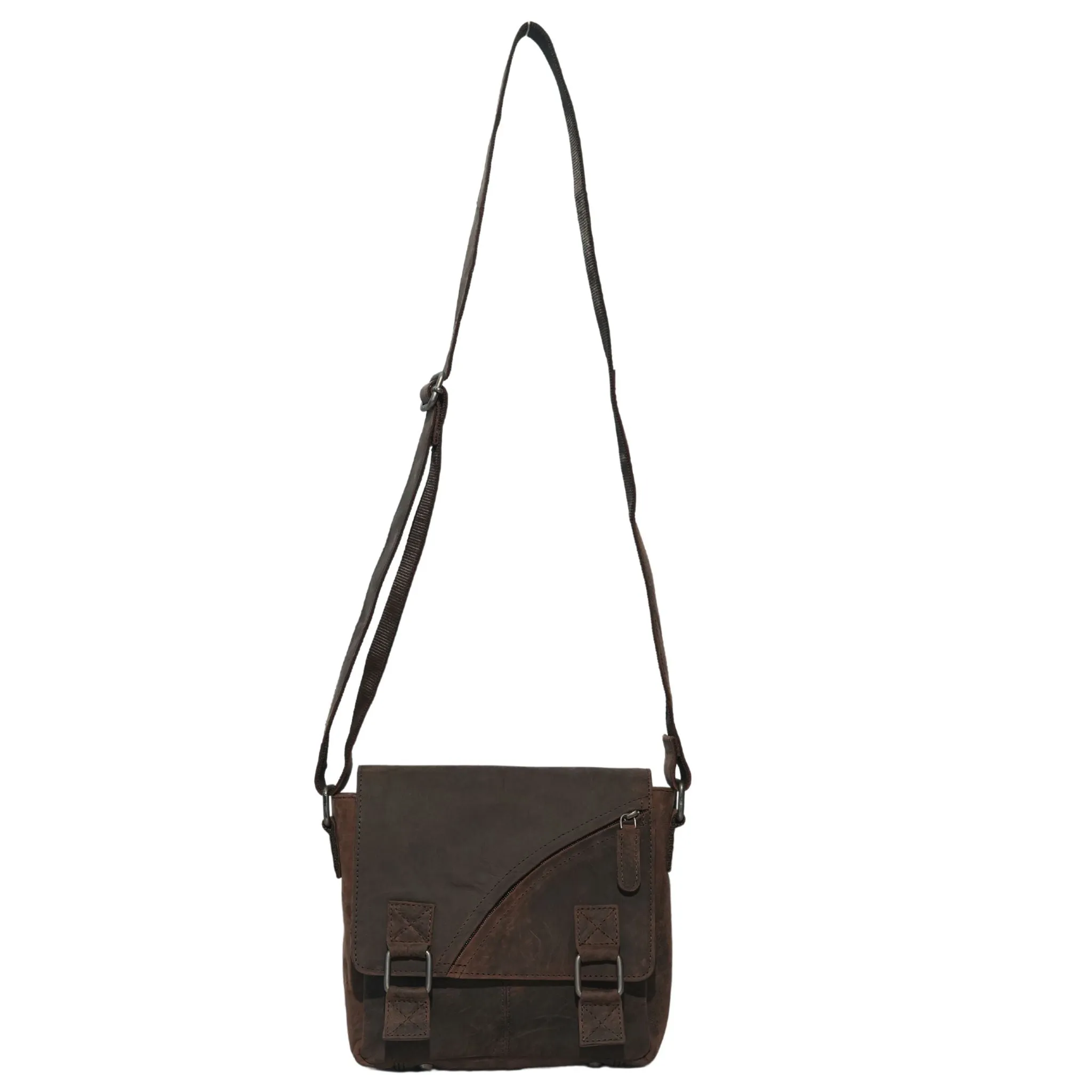 Hunter Leather Crossbody Bag - HF147