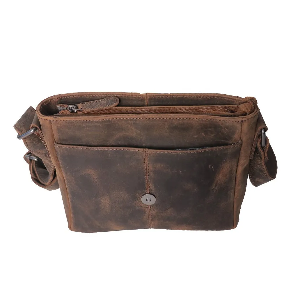 Hunter Leather Crossbody Bag - HF147