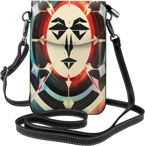 Hunting Arrows Triangles Deer Print crossbody cell phone purse for women,trendy mini handbag with credit card slots