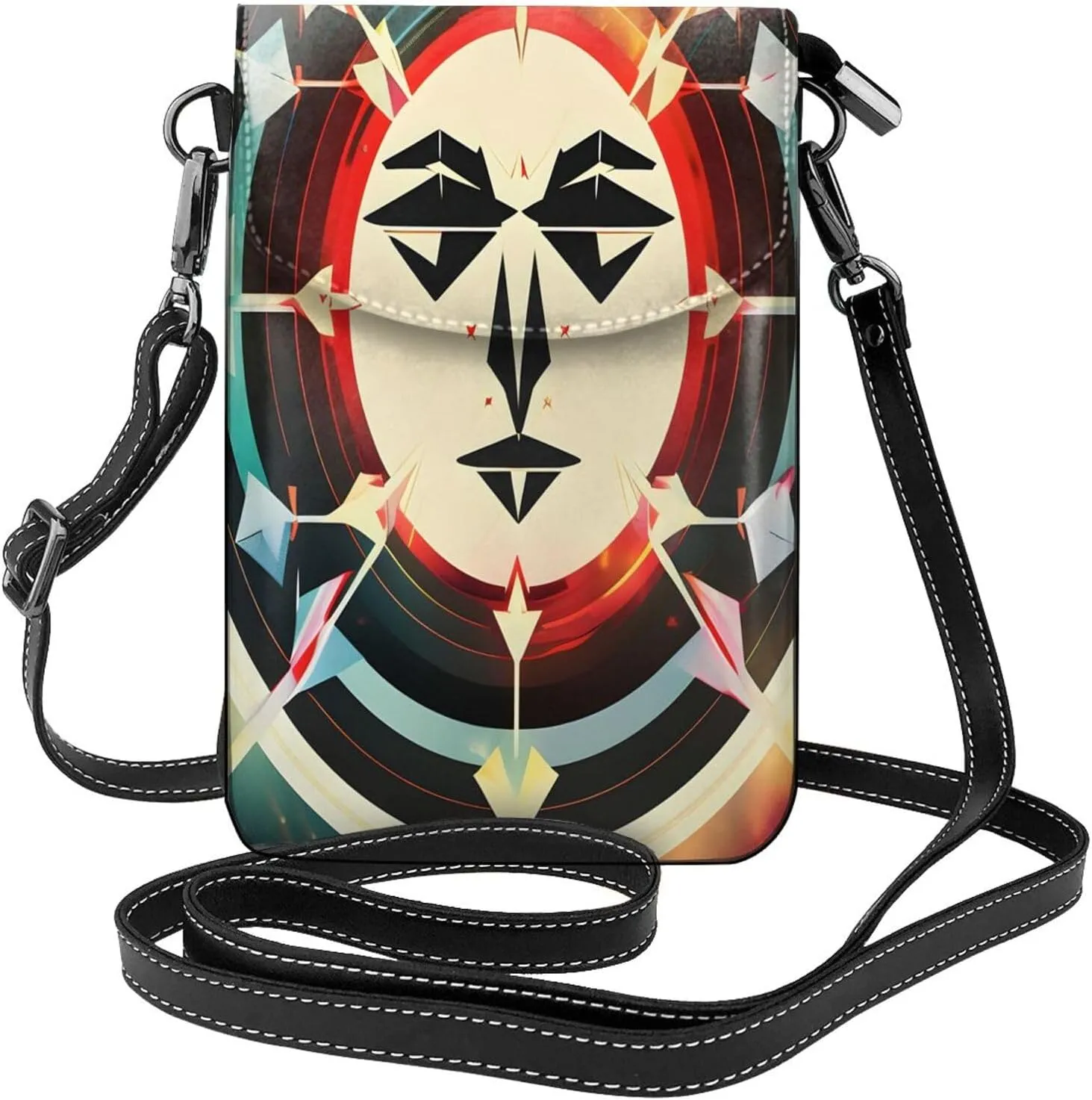 Hunting Arrows Triangles Deer Print crossbody cell phone purse for women,trendy mini handbag with credit card slots