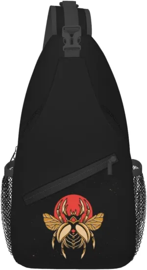 Illustration Of Insects Crossbody Bags For Women Men Chest Backpack Gym Shoulder Bag Travel Outdoor Sports Casual Crossbody Bags