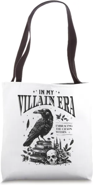 In My Villain Era Morally Grey Books Novel Lover Bookworm Tote Bag