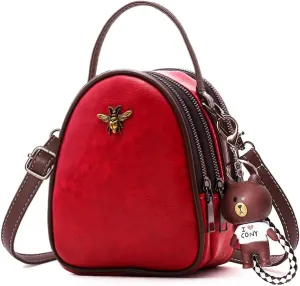 INOVERA Women's Cross-Body Shoulder Sling Bag Mobile Purse Handbag with Adjustable Strap(Brown)