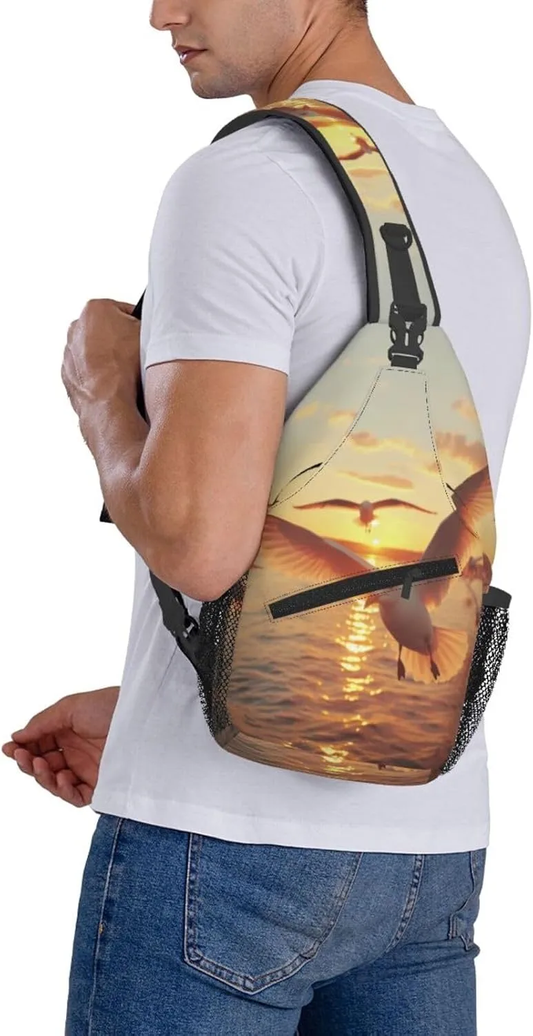 isometric 3d render Men's And Women's Small Crossbody Bags Chest Bags Daily Bags Are Suitable For Outdoor Hiking Trips