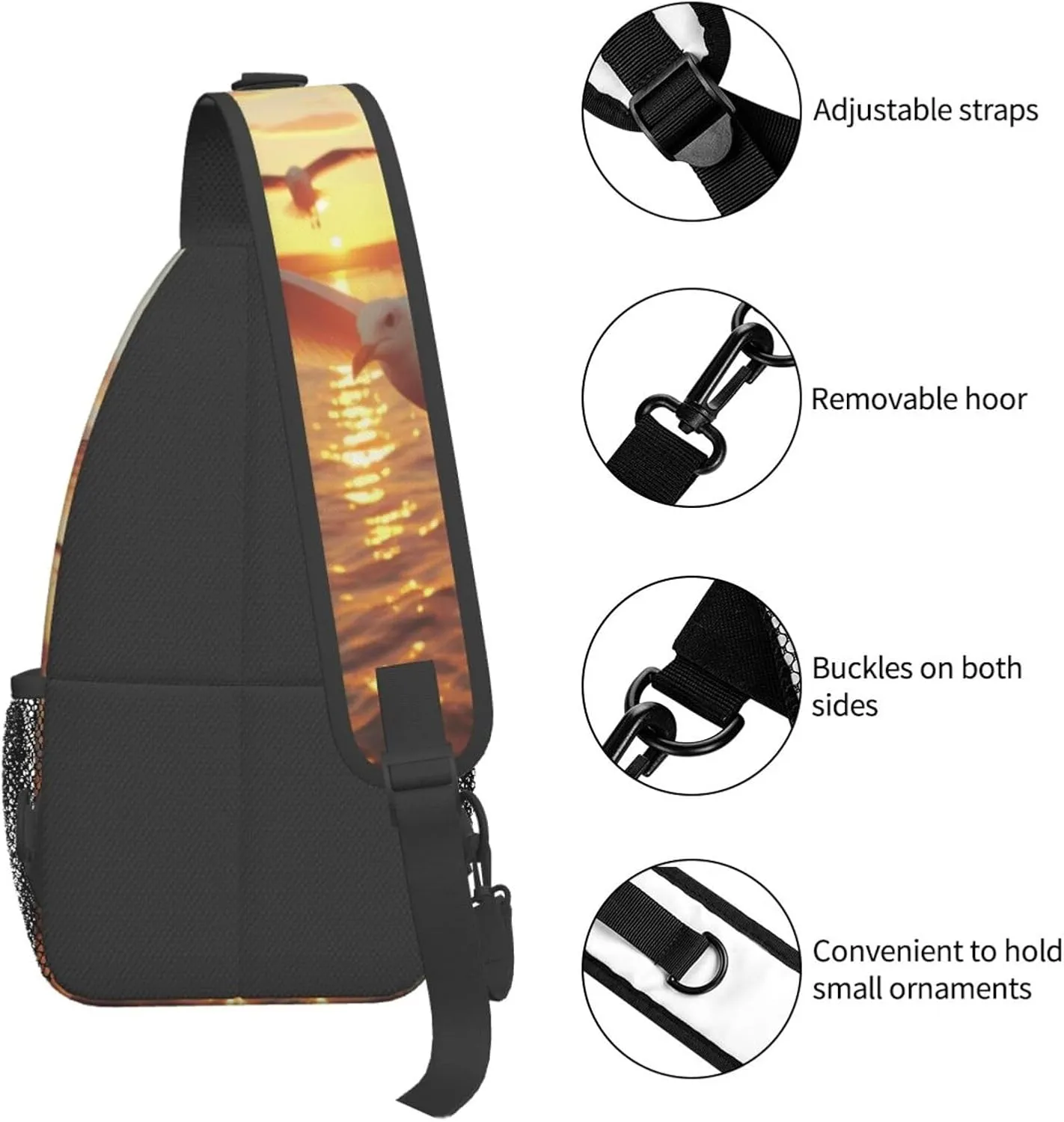 isometric 3d render Men's And Women's Small Crossbody Bags Chest Bags Daily Bags Are Suitable For Outdoor Hiking Trips