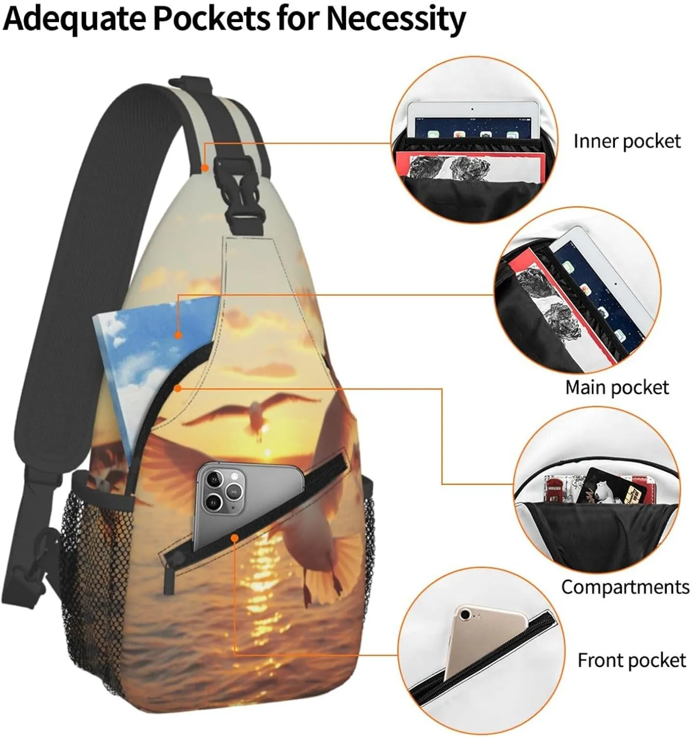 isometric 3d render Men's And Women's Small Crossbody Bags Chest Bags Daily Bags Are Suitable For Outdoor Hiking Trips