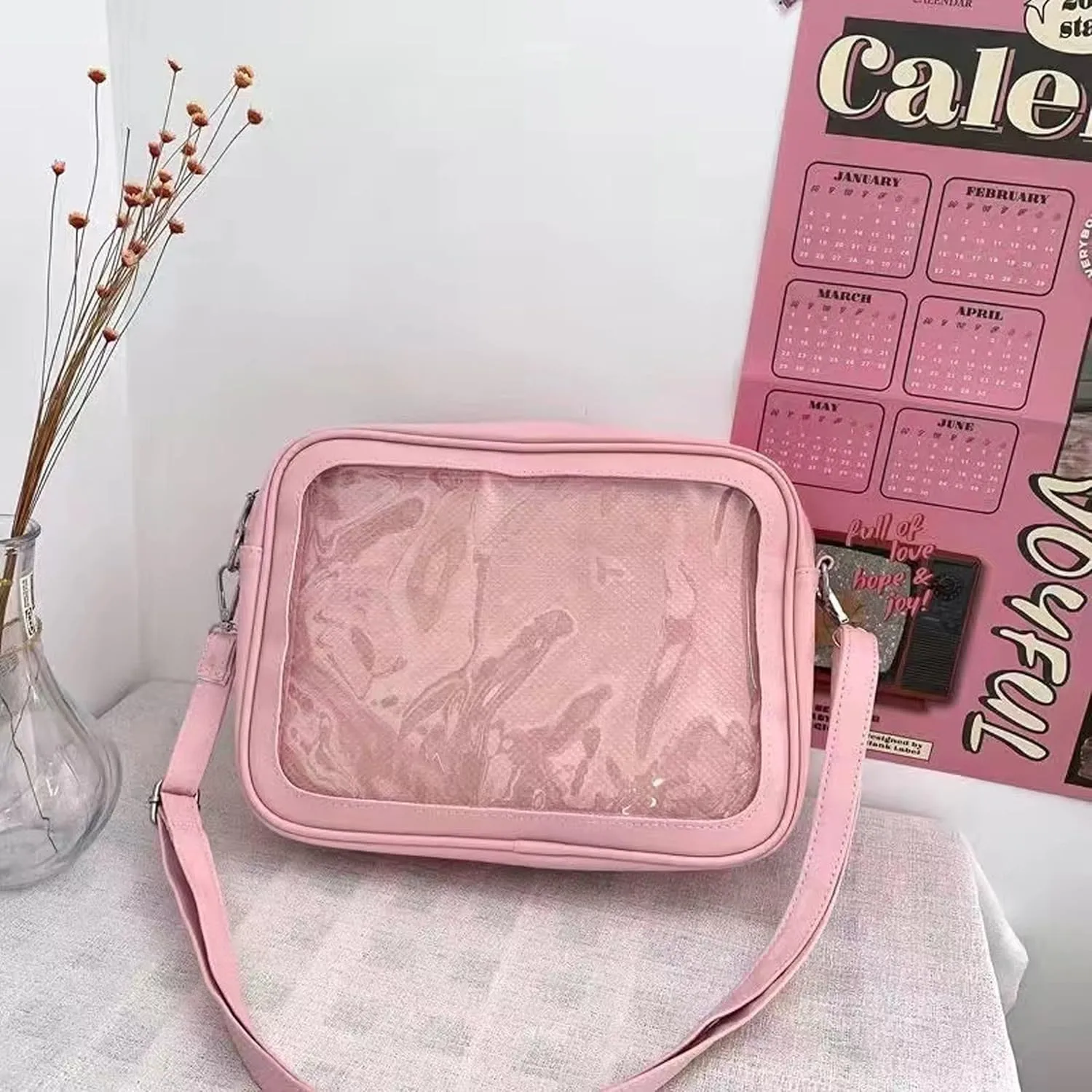 Ita Bag Crossbody Ita Purse Pin Display Bag with Insert Shoulder Crossbody Underarm Top-handle Handbag