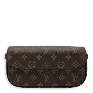 Ivy Crossbody Bag Brown in Monogram Coated Canvas, Gold hardware