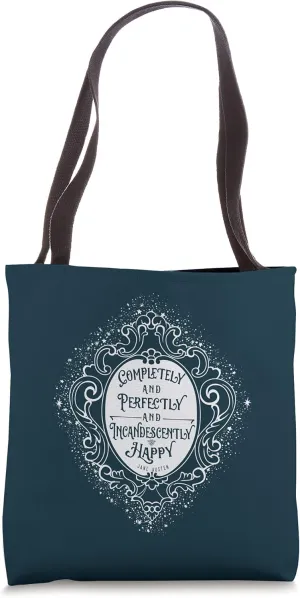 Jane Austin Quote Shirt, Pride and Prejudice Vintage Tote Bag