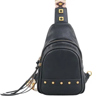 Jessica Simpson Walton Sling Crossbody Bag, Stylish Purse with Adjustable Strap & Pockets, Meteorite