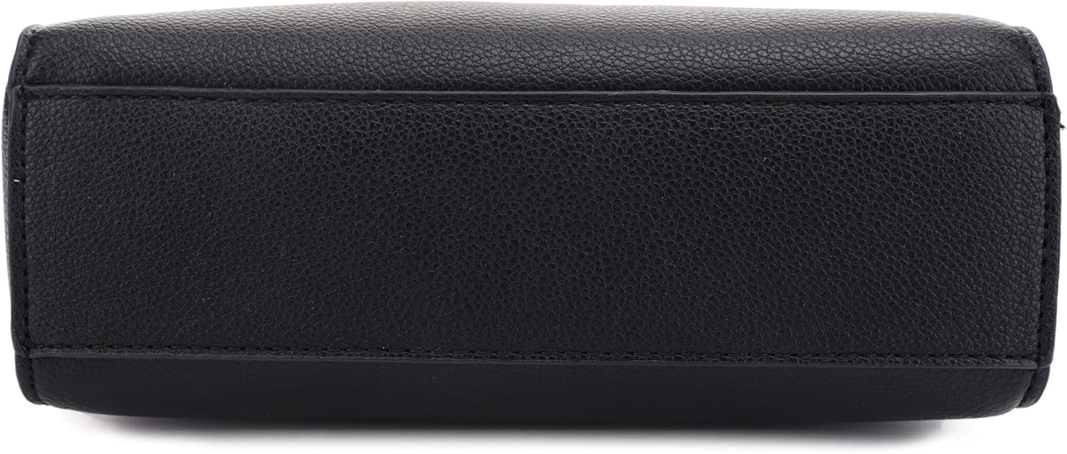 JESSIE & JAMES Triple Zip Crossbody Concealed Carry Bag Small Crossbody Camera Bag Purse with Wide Shoulder Strap
