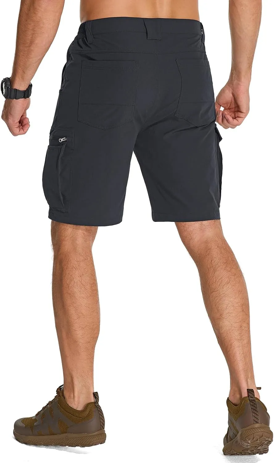 Jessie Kidden Mens Stretch Casual Lightweight Water Resistant Quick Dry Cargo Fishing Hiking Shorts