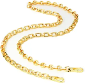 jiesinlov Purse Chain Strap CrossBody Handbag Shoulder Bag Strap Replacement Straps, with Metal Buckles (E 47.2in)