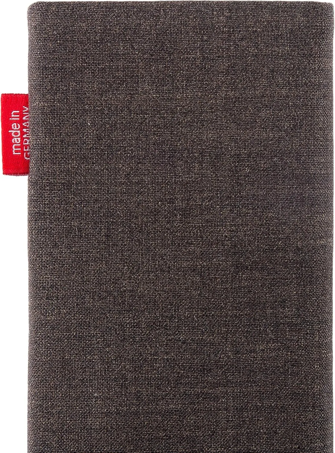 Jive Brown Custom Tailored Sleeve for Mobistel Cynus T1. Fine Suit Fabric Pouch with Integrated Microfibre Lining for Display Cleaning