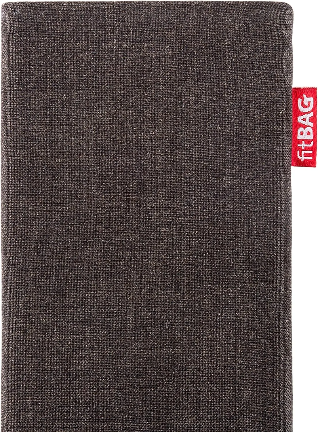 Jive Brown Custom Tailored Sleeve for Mobistel Cynus T1. Fine Suit Fabric Pouch with Integrated Microfibre Lining for Display Cleaning