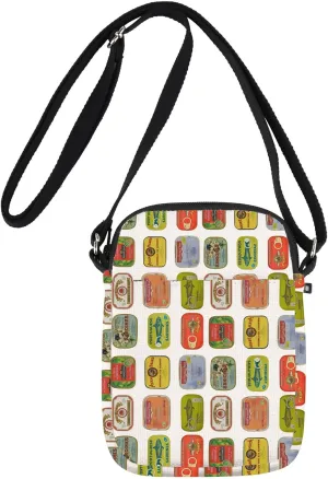 JNIAP Canned Sardines Crossbody Bag Sardine Tin Fish Gift Tin Fish shoulder bag Sardine Lover Gifts