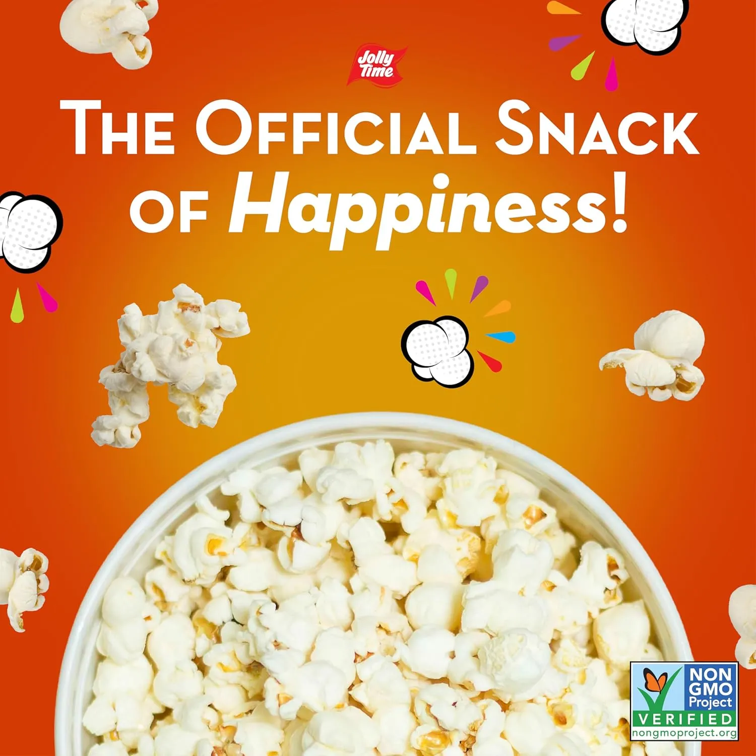 Jolly Time Simply Popped, Vegan, Dairy Free Microwave Popcorn, 3oz Sharing Bag, 3 Bags Per Carton (Simply Popped Sea Salt, 3 Ounce (Pack of 36))