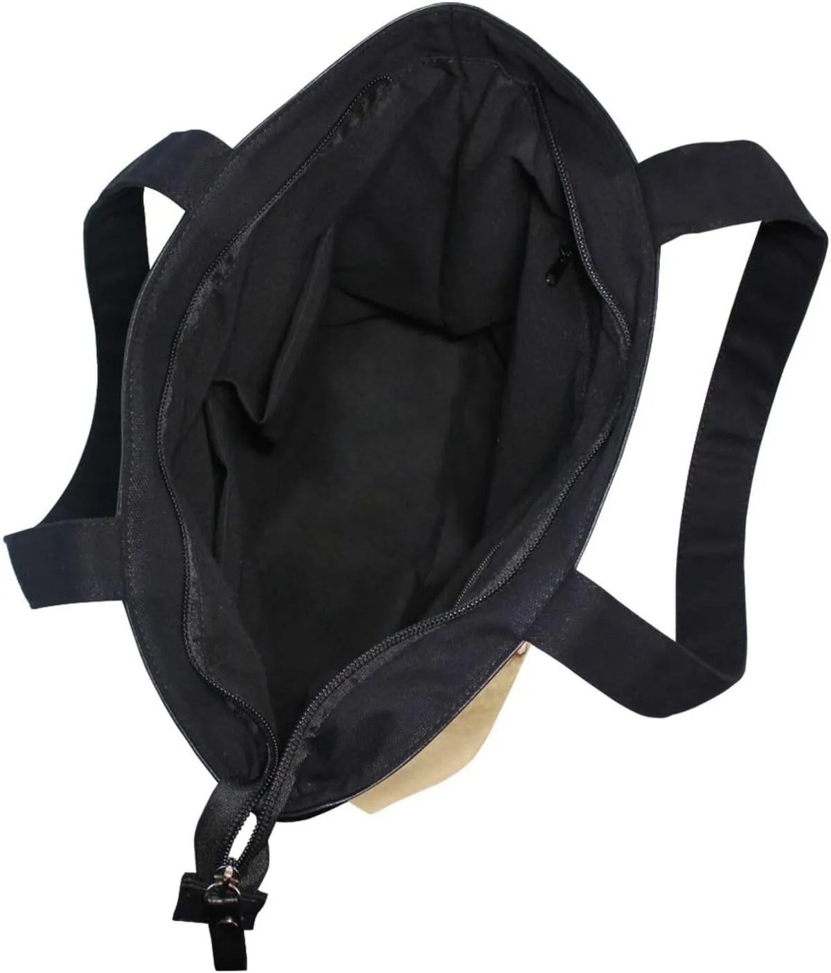 JSTEL Canvas Tote Bag for Women with Zipper Pocket,Canvas Tote Purse Gym Tote Bag Shopping Tote Bag