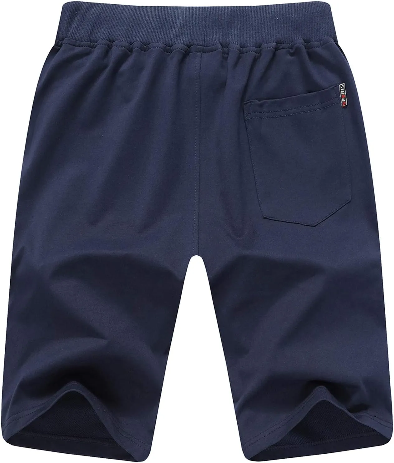 JustSun Mens Shorts Casual Sports with Elastic Waist Zipper Pockets