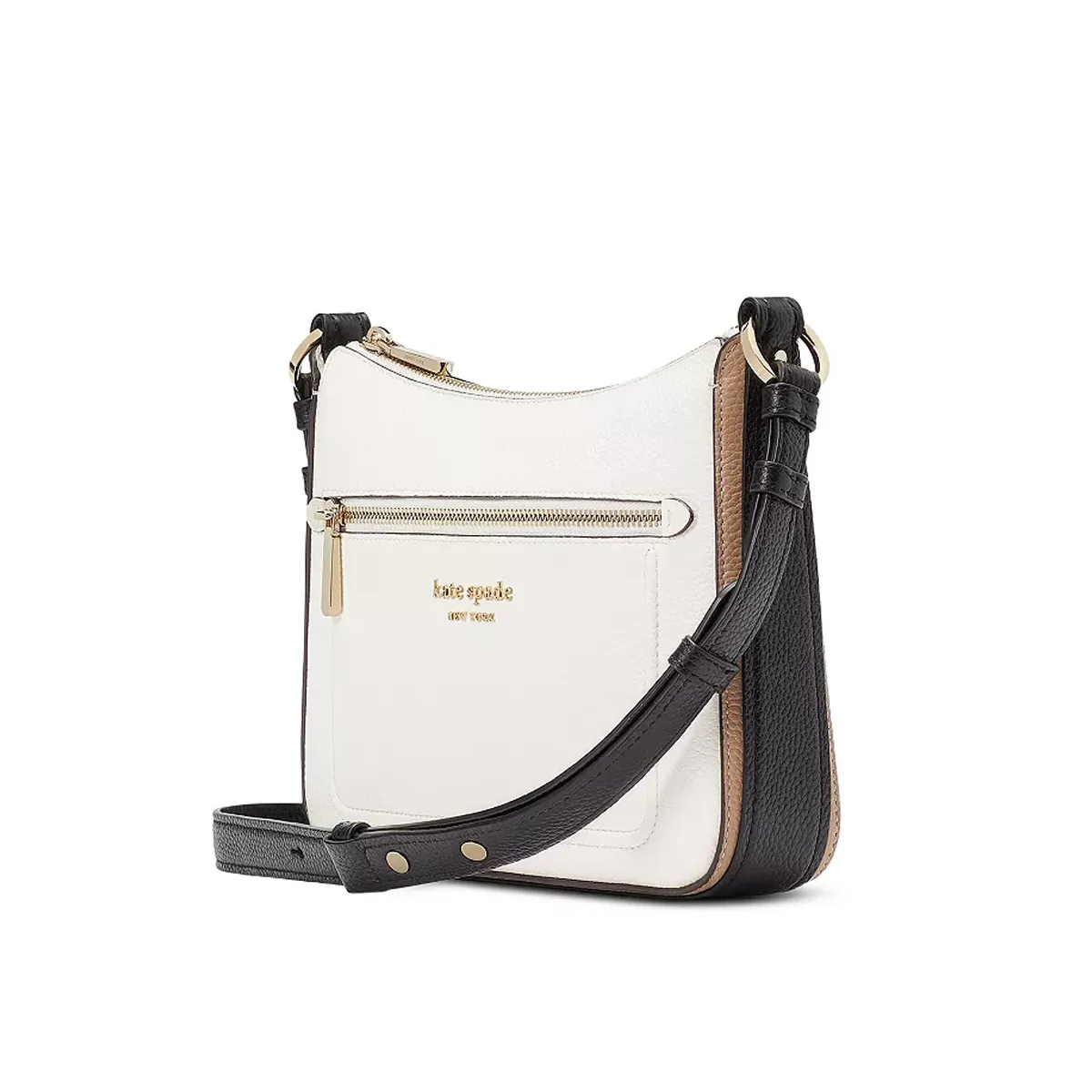Kate Spade Hudson Colorblocked Medium Crossbody - Parchment Multi