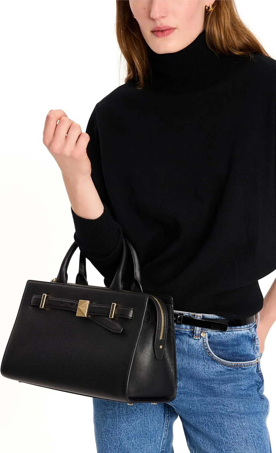 kate spade new york Deco Pebbled Leather Medium Satchel