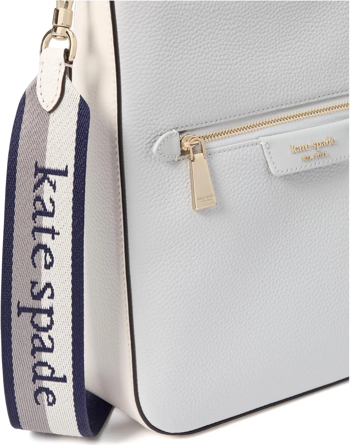 kate spade new york Hudson Colorblocked Pebbled Leather Large Messenger Crossbody