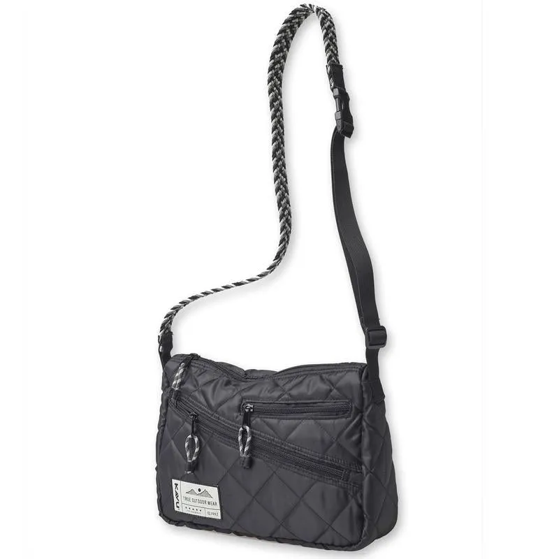 KAVU Women's Uptown Puff Zip Closure Diamond Quilt Cross Body Bag