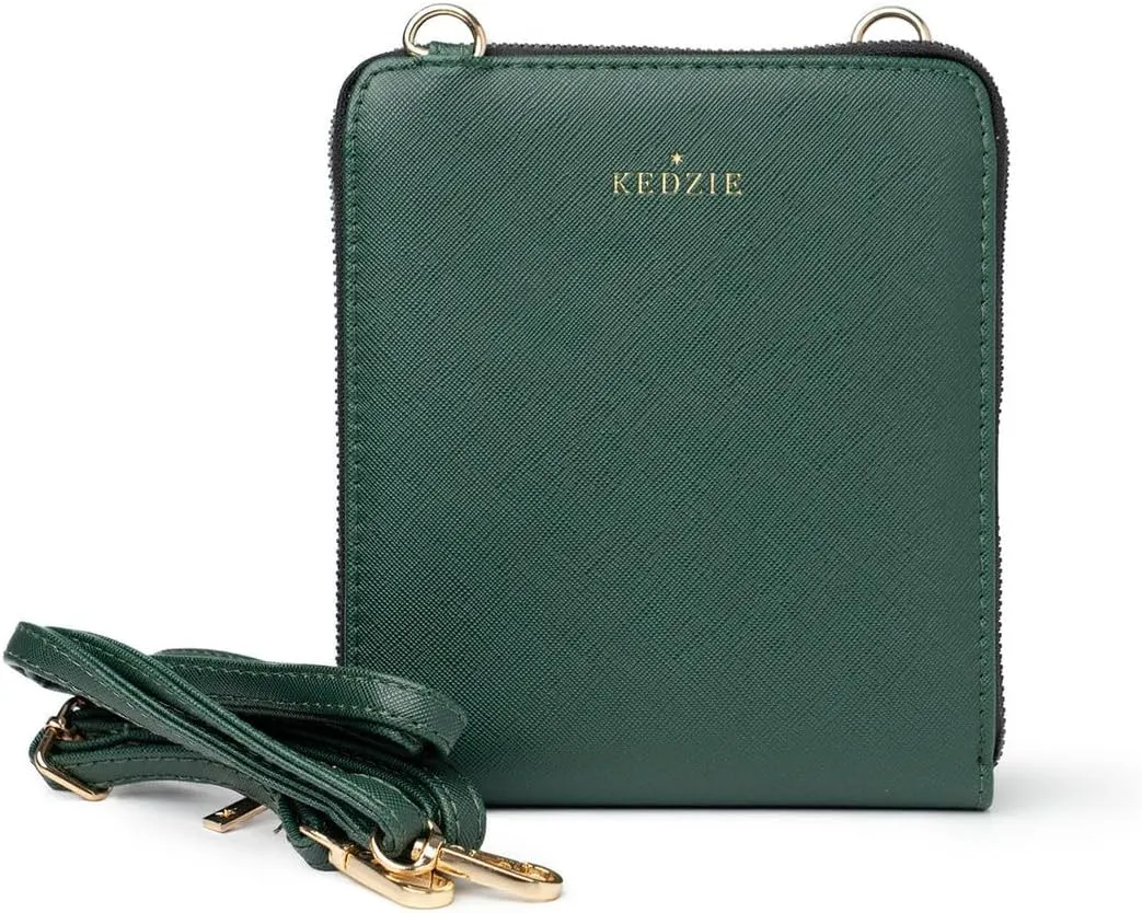 KEDZIE Best Little Bag in Saffiano Vegan Leather Crossbody Bag For Women With Removable Adjustable Strap