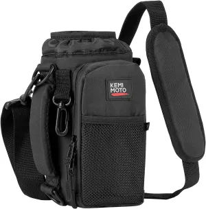 KEMIMOTO Water Bottle Holder Bag, Water Bottle Carrier with Adjustable Shoulder Strap, Water Bottle Pouch Holder for Hiking, Compatible with YETI Stanley SLM 32 oz, 40 oz