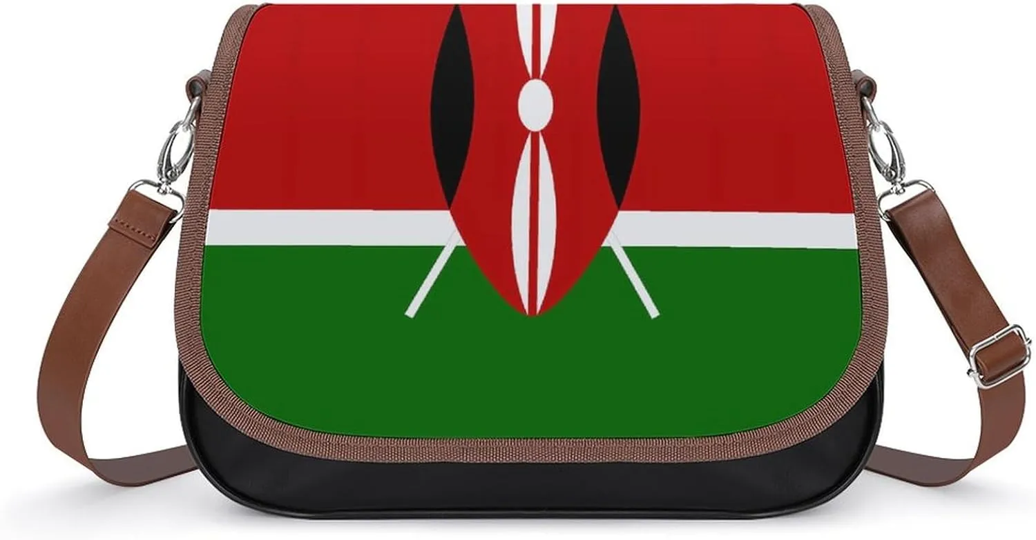Kenya Flag Fashion Crossbody Bags Purses for Women Funny Printing Shoulder Handbags Bag