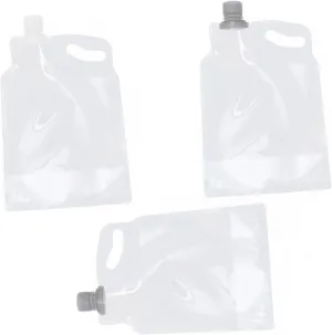 KESYOO 3pcs Collapsible Water Bag 2l Emergency Pouch Portable Water Container for Outdoor Random Color