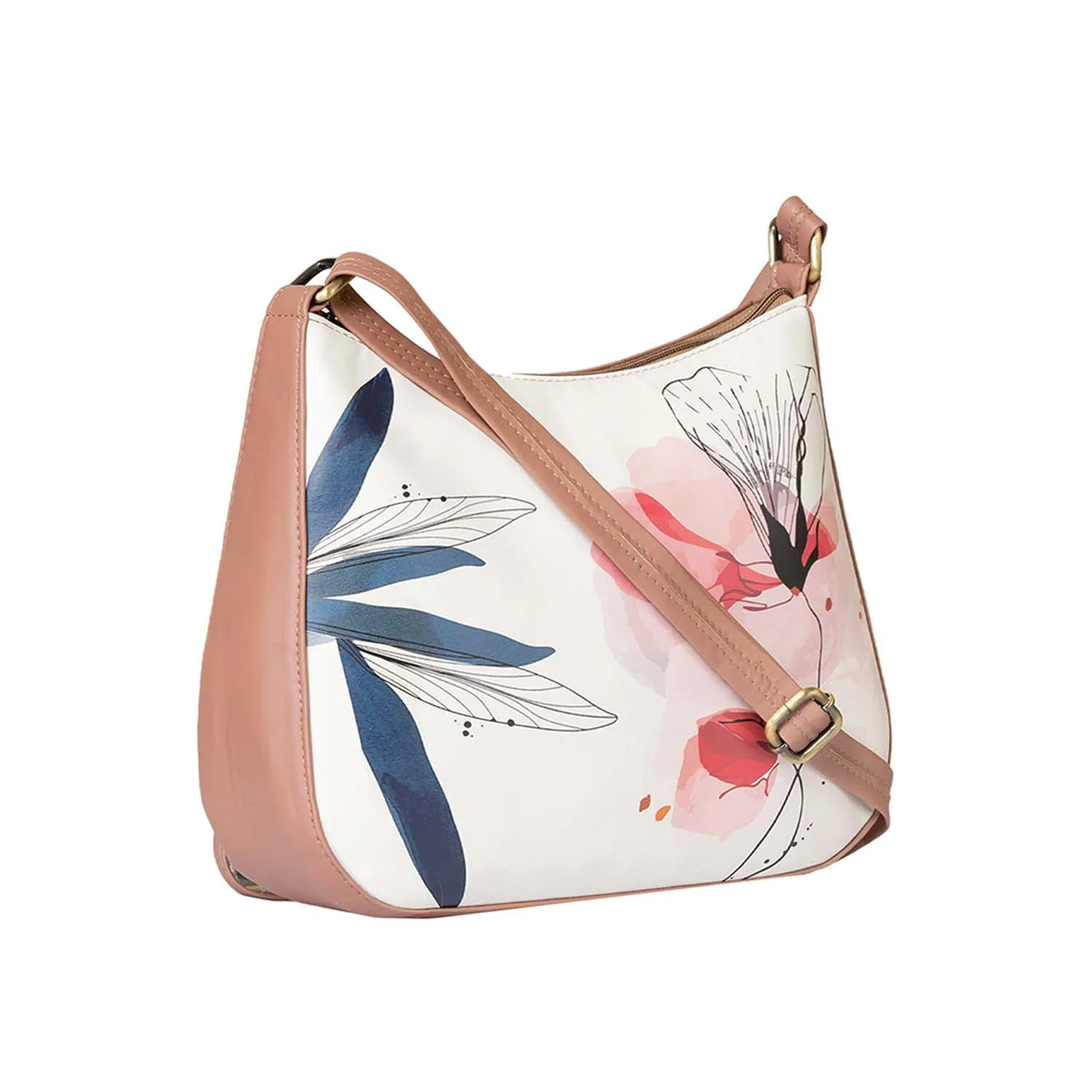 Khadim Crossbody Sling Bag with Adjustable Long Strap for Women