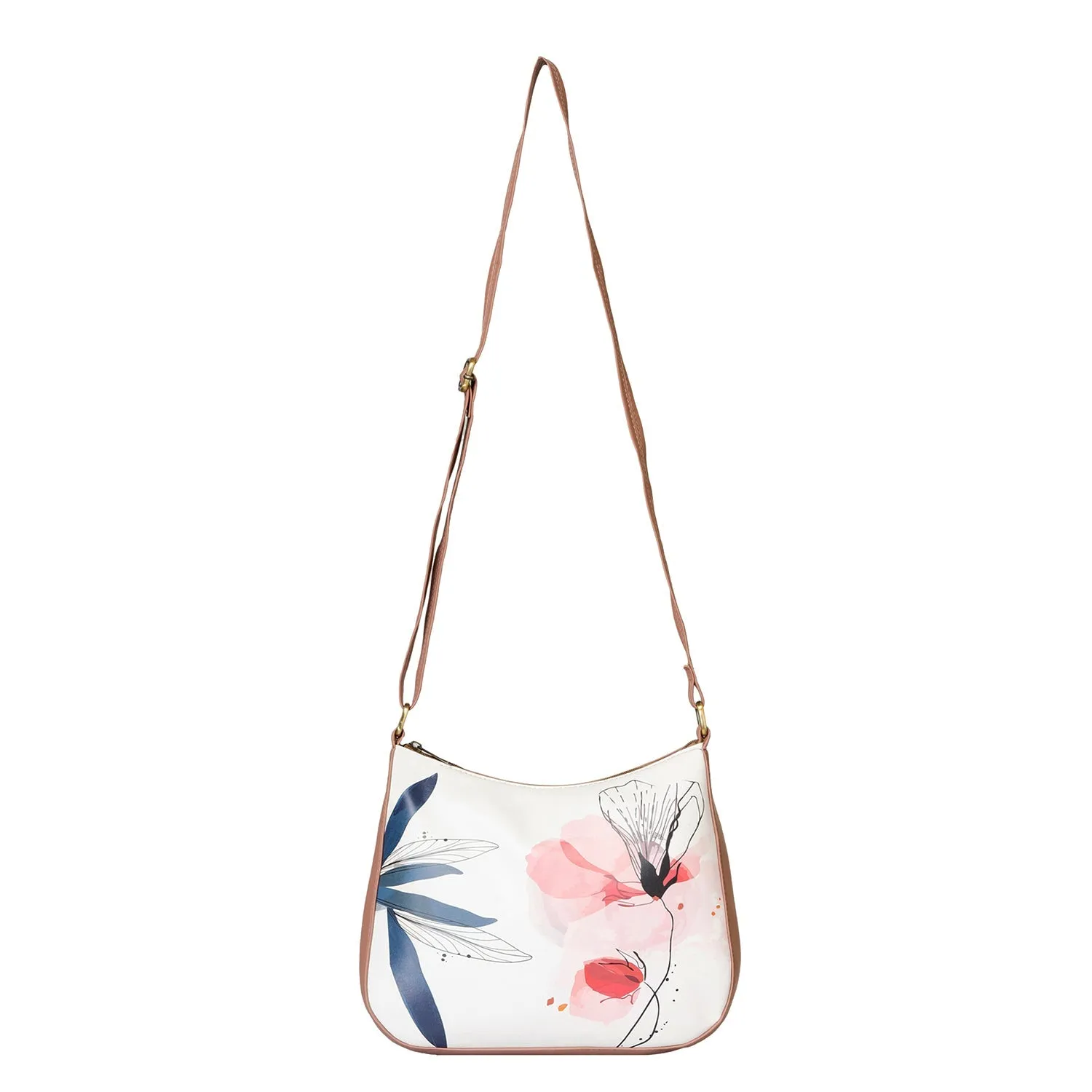 Khadim Crossbody Sling Bag with Adjustable Long Strap for Women