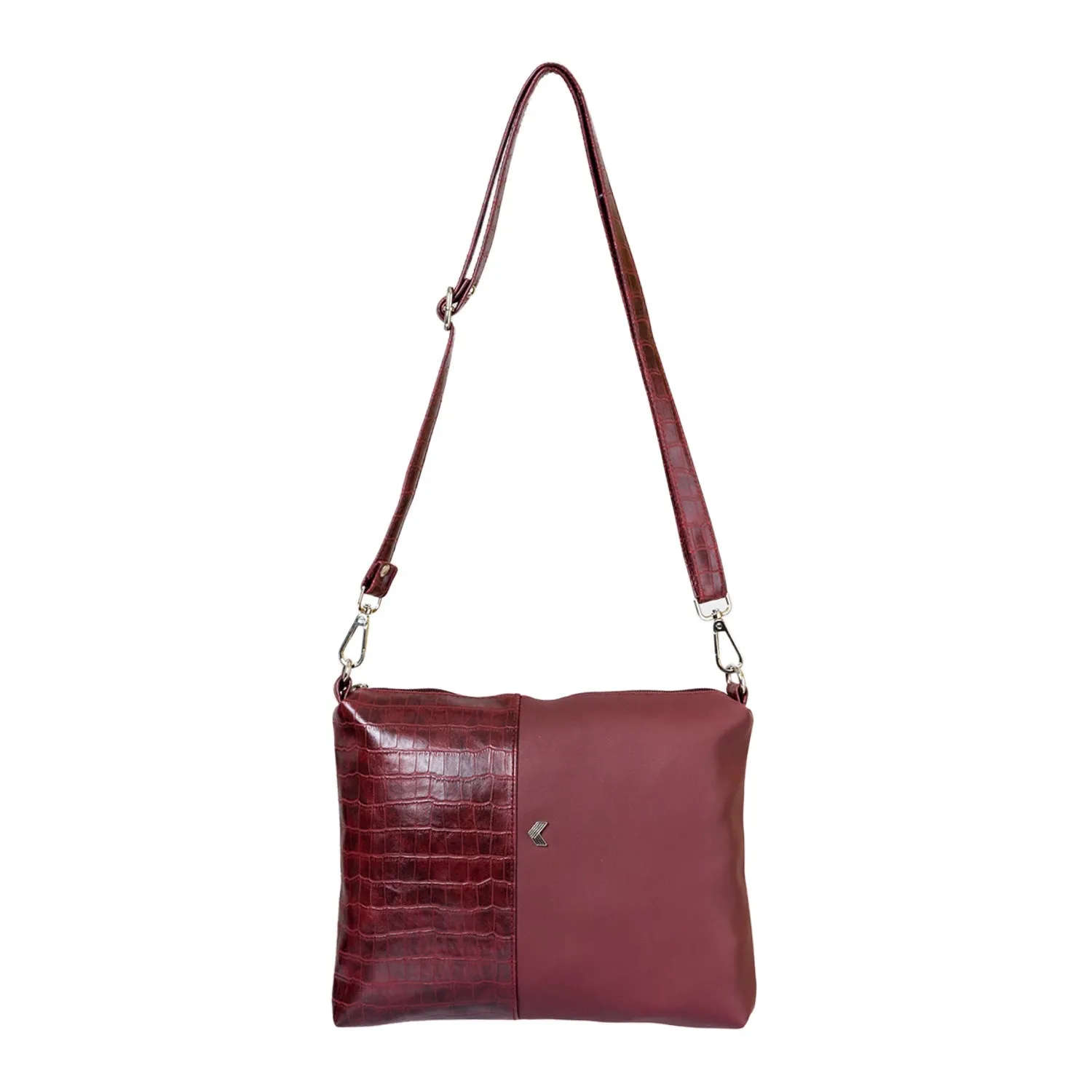 Khadim Crossbody Sling Bag with Detachable & Adjustable Long Strap for Women
