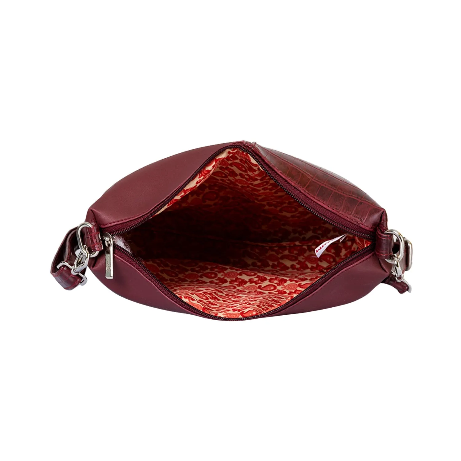 Khadim Crossbody Sling Bag with Detachable & Adjustable Long Strap for Women