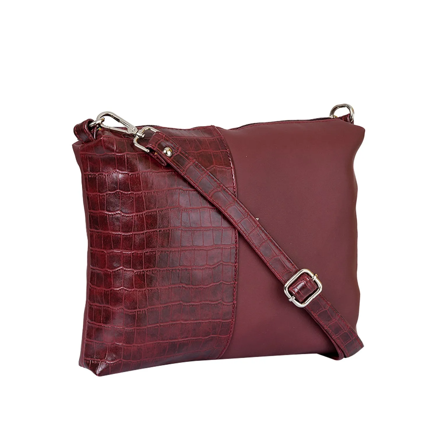 Khadim Crossbody Sling Bag with Detachable & Adjustable Long Strap for Women