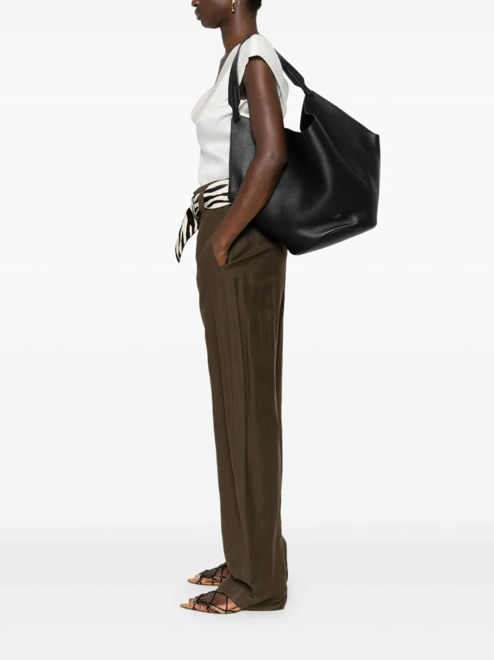 KHAITE Medium Leather Shoulder Handbag