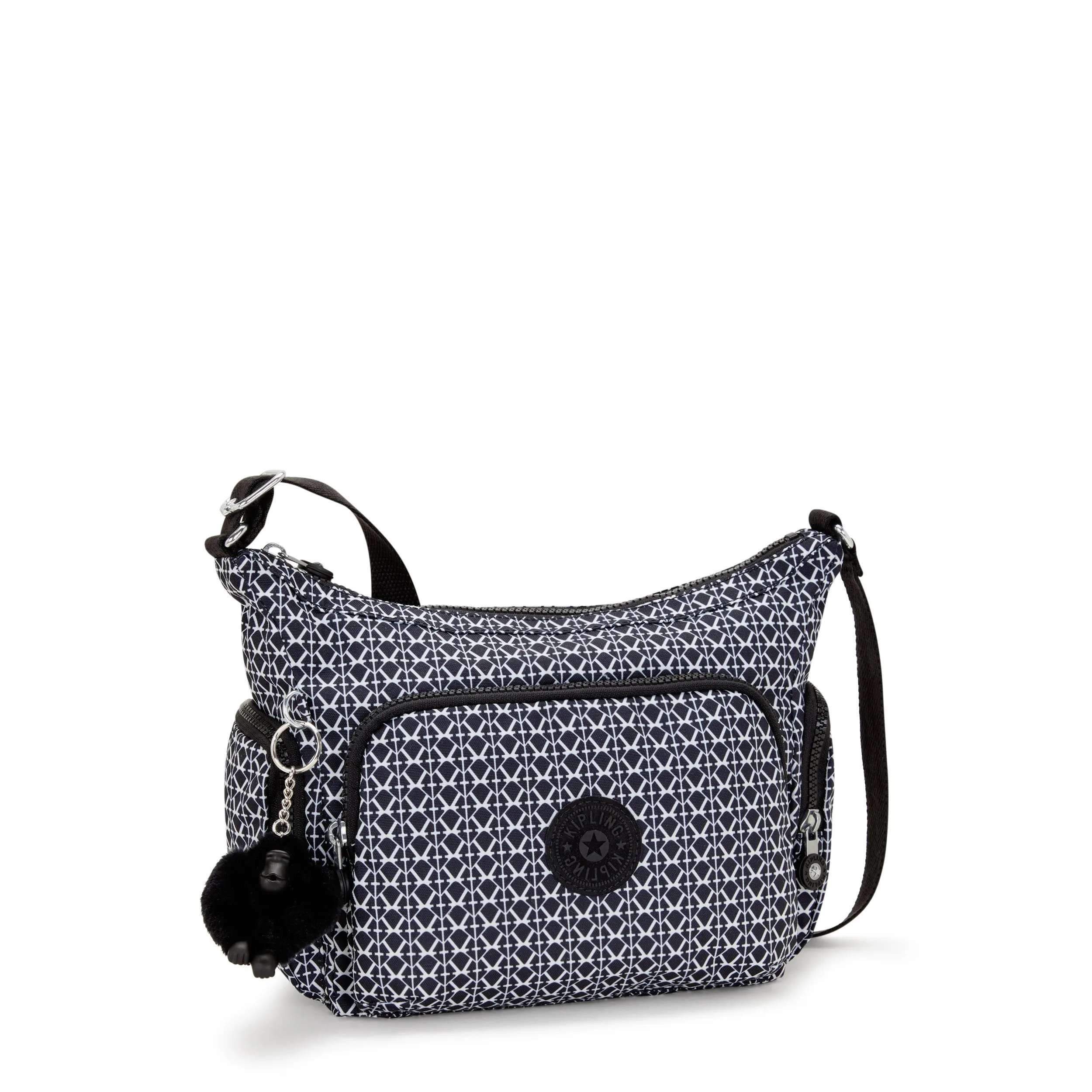 KIPLING-Gabb S-Medium Crossbody Bag with Adjustable Straps-Signature Print-I6607-DD2