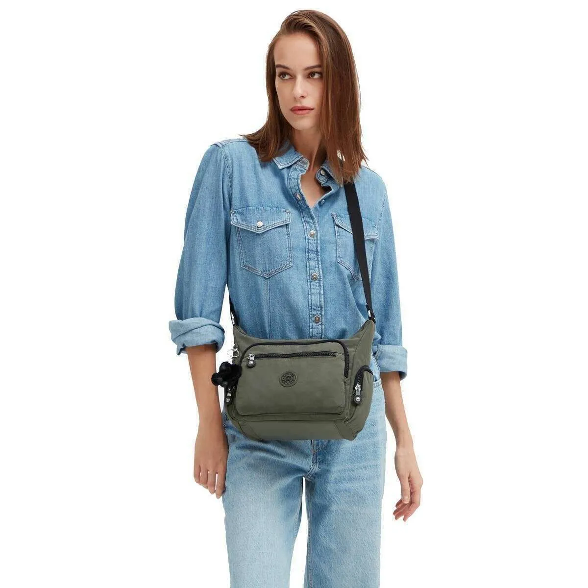 Kipling Gabbie S Crossbody Bag - Green Moss
