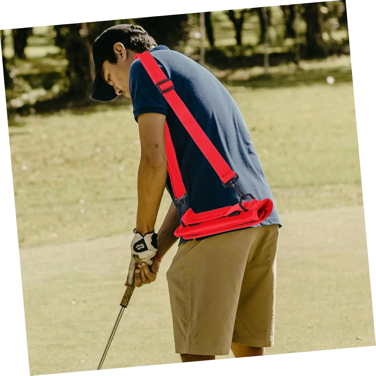 Kisangel Golf Club Bag Portable Clubs Waterproof First Strap Carry Shoulder Golf Bag Padded Practice for Covers