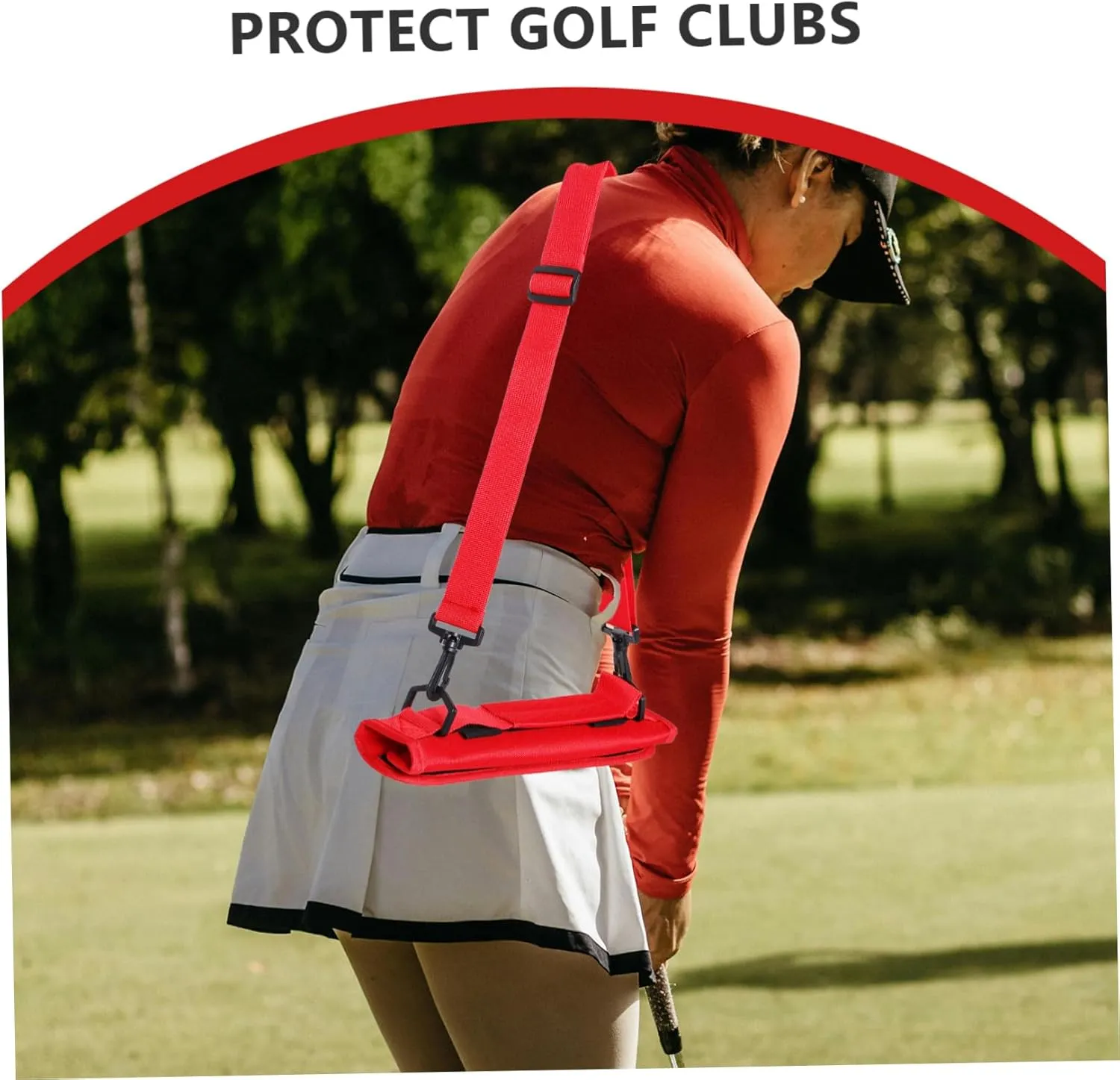 Kisangel Golf Club Bag Portable Clubs Waterproof First Strap Carry Shoulder Golf Bag Padded Practice for Covers