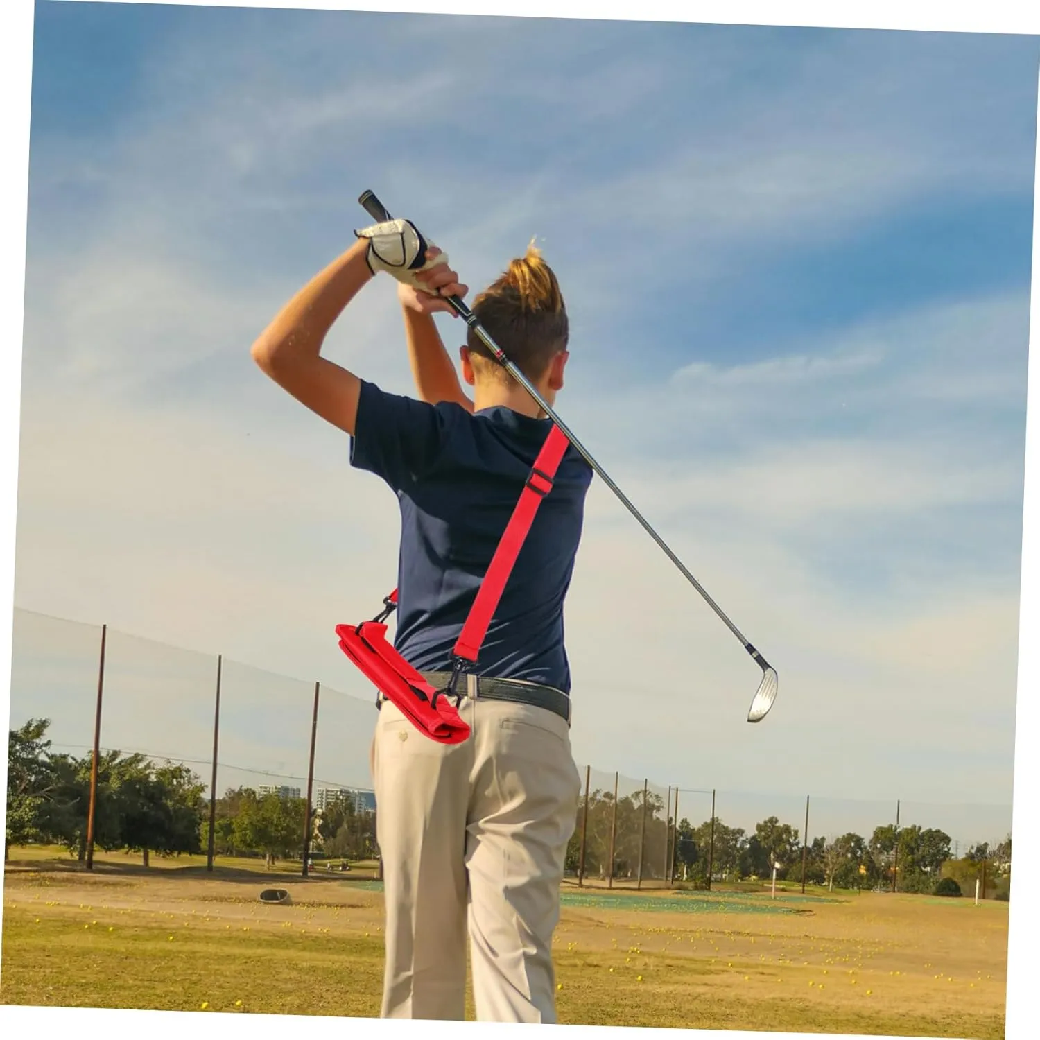 Kisangel Golf Club Bag Portable Clubs Waterproof First Strap Carry Shoulder Golf Bag Padded Practice for Covers